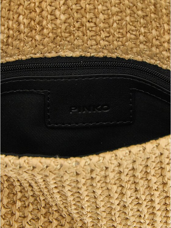 PINKO PINKO Torebka Beige Polypropylene Clutch Beżowy