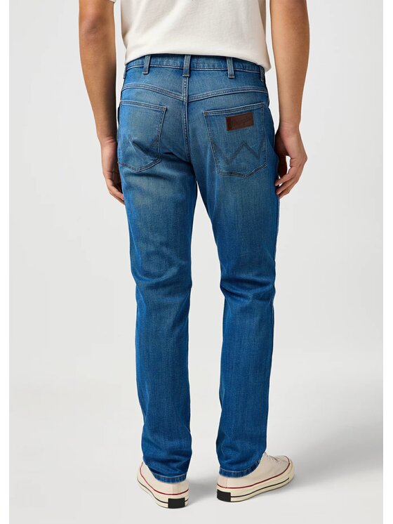 Wrangler Wrangler Jeansy RIVER Niebieski Straight Fit