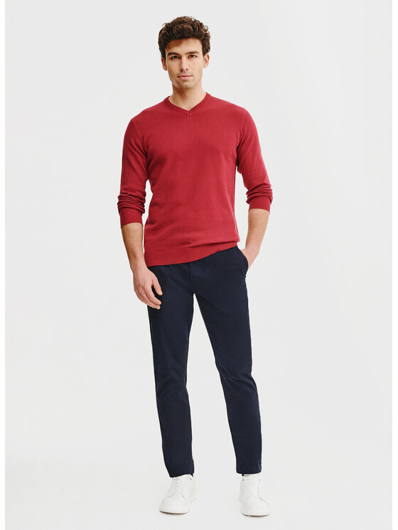 Pako Lorente Pako Lorente Sweter P25SB-2X-001 Czerwony Classic Fit