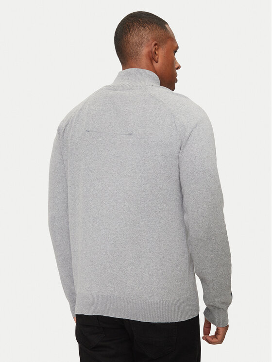 INDICODE INDICODE Džemperis Khalip 35-772 Pelēks Regular Fit