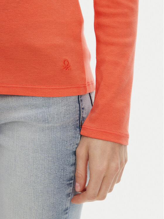 United Colors Of Benetton United Colors Of Benetton Majica 3GA2E16F9 Narančasta Regular Fit