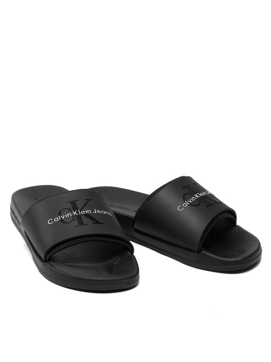Calvin Klein Jeans Calvin Klein Jeans Pantoletten Slide Monogram Tpu YM0YM00361 Schwarz