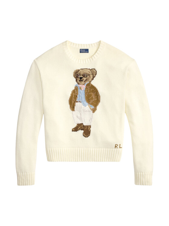 Polo Ralph Lauren Polo Ralph Lauren Sweter 211A96248001 Écru Relaxed Fit