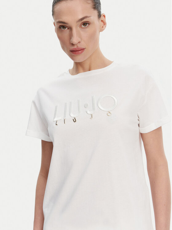 Liu Jo Liu Jo T-Shirt WA5007 JS923 Biały Relaxed Fit