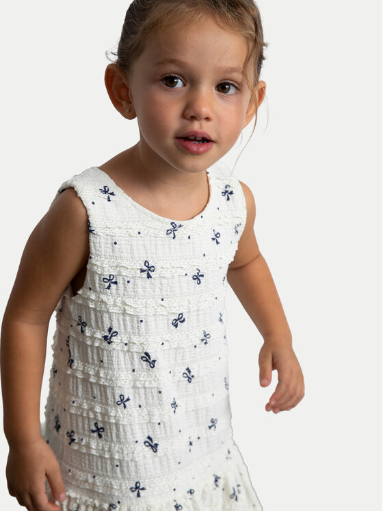 Mayoral Mayoral Eleganta kleita 3945 Écru Regular Fit