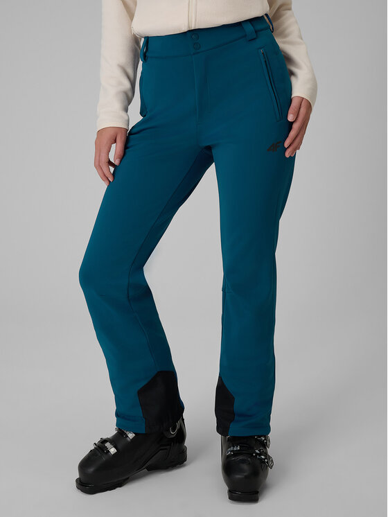 4F 4F Spodnie narciarskie SKI CLASSIC Turkusowy Regular Fit