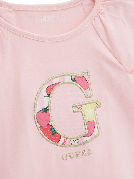 Guess Guess Sada t-shirt a legíny K6GG01 K6YW4 Růžová Regular Fit