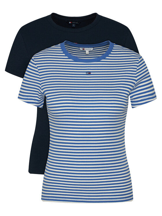 Tommy Jeans Tommy Jeans T-Shirt-Set DW0DW21430 Bunt Slim Fit