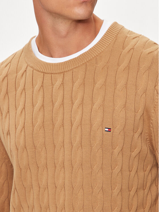 Tommy Hilfiger Tommy Hilfiger Svetr MW0MW33132 Béžová Regular Fit