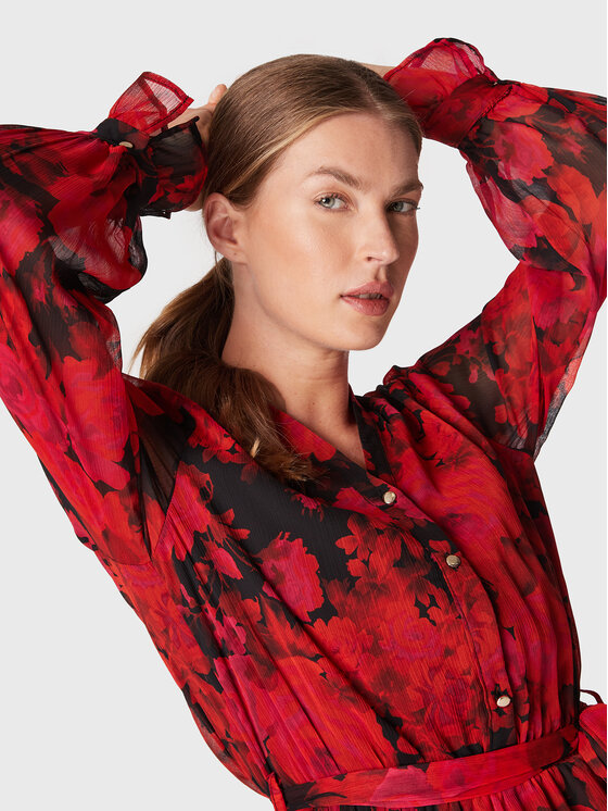 Rinascimento Rinascimento Kleid für den Alltag CFC0111381003 Rot Regular Fit