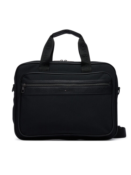 Tommy Hilfiger Tommy Hilfiger Torba za laptop Th Repreve Computer Bag AM0AM14445 Crna