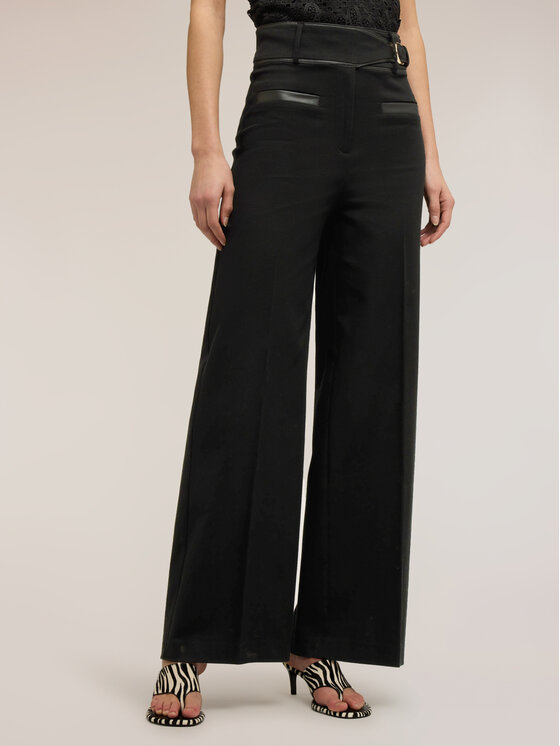 Motivi Motivi Pantaloni di tessuto P039Q004445N0Z3 Nero Over Fit