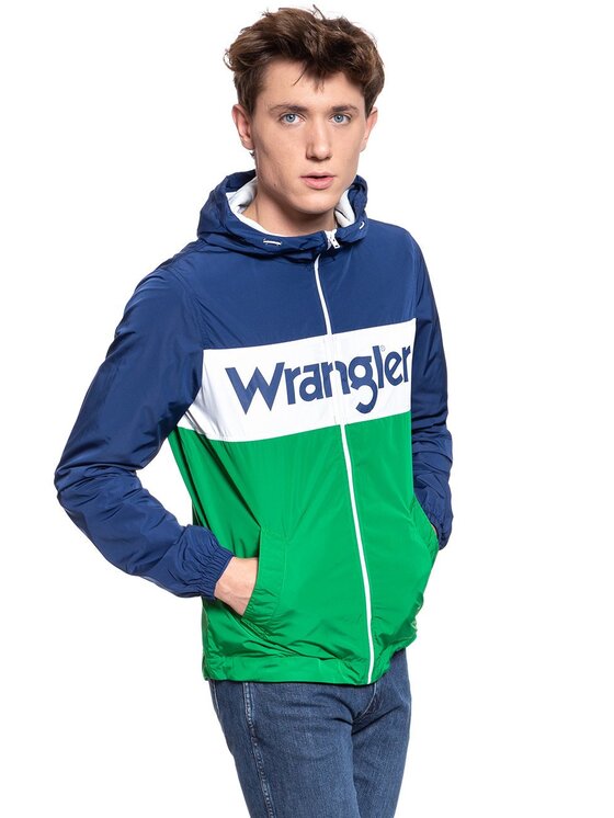 Wrangler Wrangler Giacca di transizione WALLY WINDBREAKER Blu Regular Fit