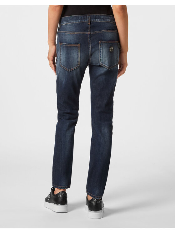 PHILIPP PLEIN PHILIPP PLEIN Jeansy 2095 Niebieski jasny Boyfriend Fit