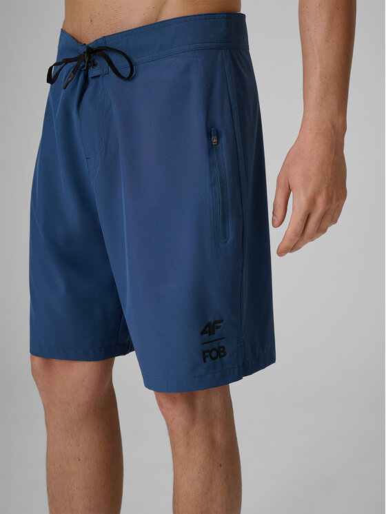 4F 4F Szorty kąpielowe FOB SUMMER Granatowy Regular Fit