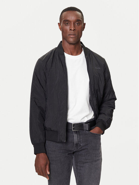 Calvin Klein Calvin Klein Cappotto di transizione LV04LD518G Nero Regular Fit