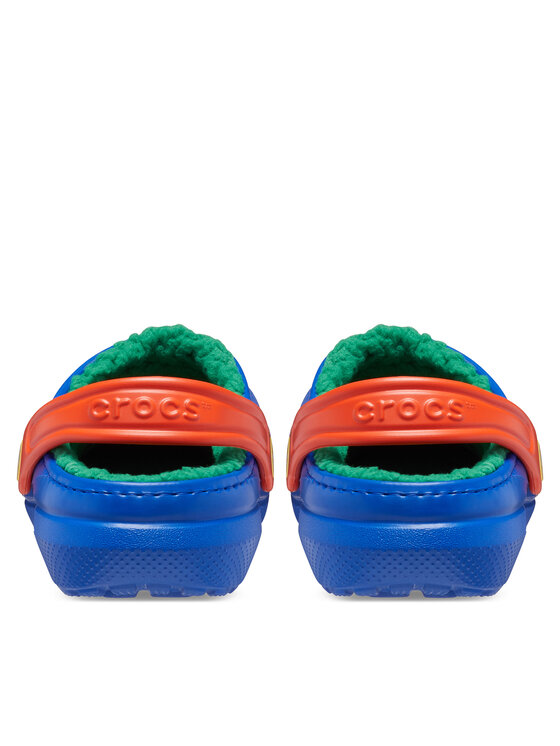 Crocs Crocs Šlepetės Classic Lined Clog Kids 207010 Mėlyna