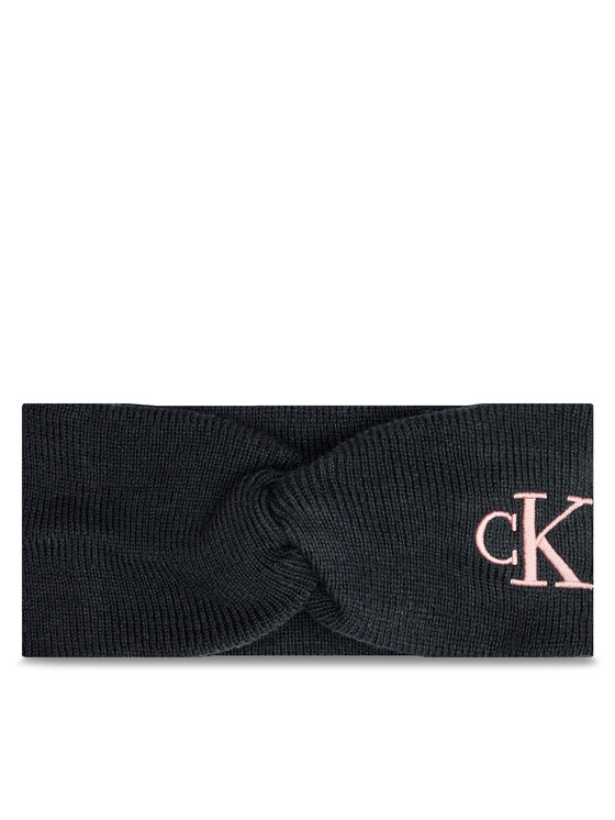 Calvin Klein Auduma matu lente Monogram Embro K60K612658 Melns