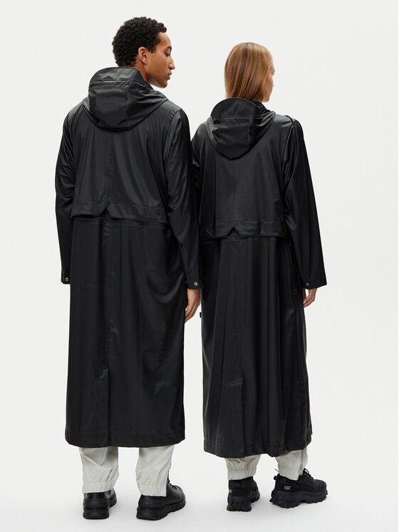Rains Rains Lietus jaka Unisex Bold 12120 Melns Regular Fit