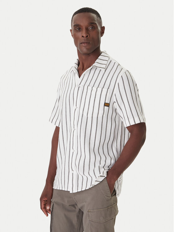 G-Star Raw G-Star Raw Košile One Pocket D26183-D916 Modrá Regular Fit