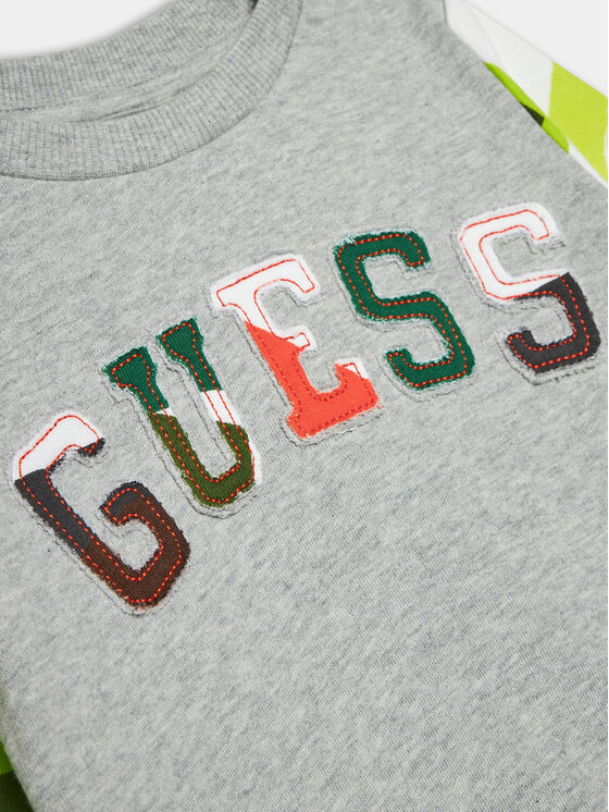 Guess Guess Majica dugih rukava N4RQ02 KA6R3 Siva Regular Fit