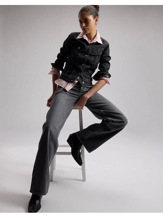 Lee Lee Jeansy RIDER LOOSE Szary Loose Fit