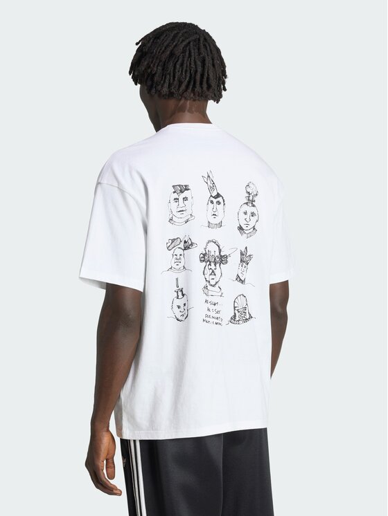 adidas adidas T-Shirt Peter Moore Tee IA4507 Biały Regular Fit