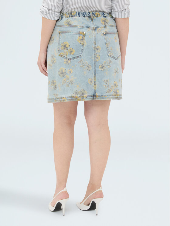 Fiorella Rubino Fiorella Rubino Spódnica mini 1402T000381N004 Turkusowy Regular Fit