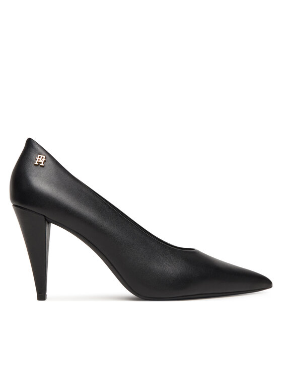 Tommy Hilfiger Tommy Hilfiger Körömcipők Th Smooth Leather Pump FW0FW08960 Fekete