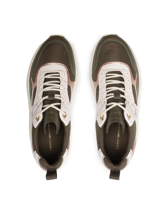 Tommy Hilfiger Sneakers Fashion Wedge Sneaker FW0FW05799 Vert Modivo
