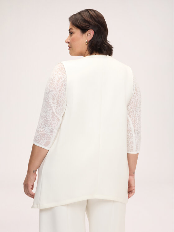 Fiorella Rubino Fiorella Rubino Bluza L003E000042N011 Biały Over Fit