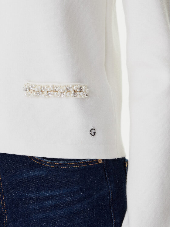 Guess Guess Kardigan W6RR42 Z4422 Écru Regular Fit