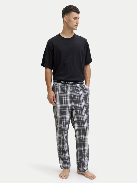 Jack & Jones Jack & Jones Pijama Luca 12266993 Negru Standard Fit