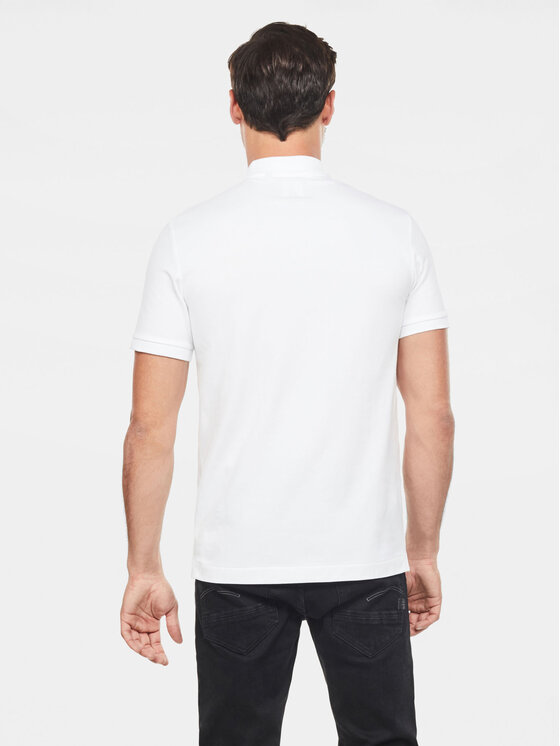 G-STAR G-Star Raw Polo Dunda D11595-5864 Biały Regular Fit