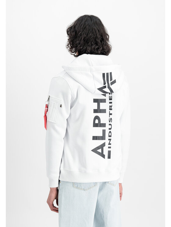Alpha Industries Alpha Industries Mikina AI.128342-09-M Bílá Regular Fit