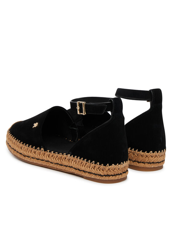 Tommy Hilfiger Tommy Hilfiger Espadrilky Th Platform Espad Suede Strap FW0FW09144 Černá