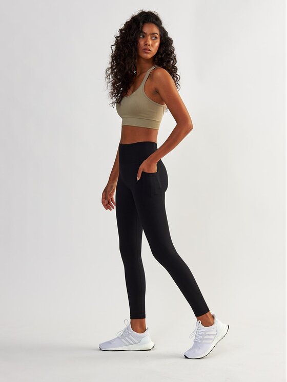 BeShaped BeShaped Legginsy z Kieszeniami Lift Me Up Czarny Shaping Fit