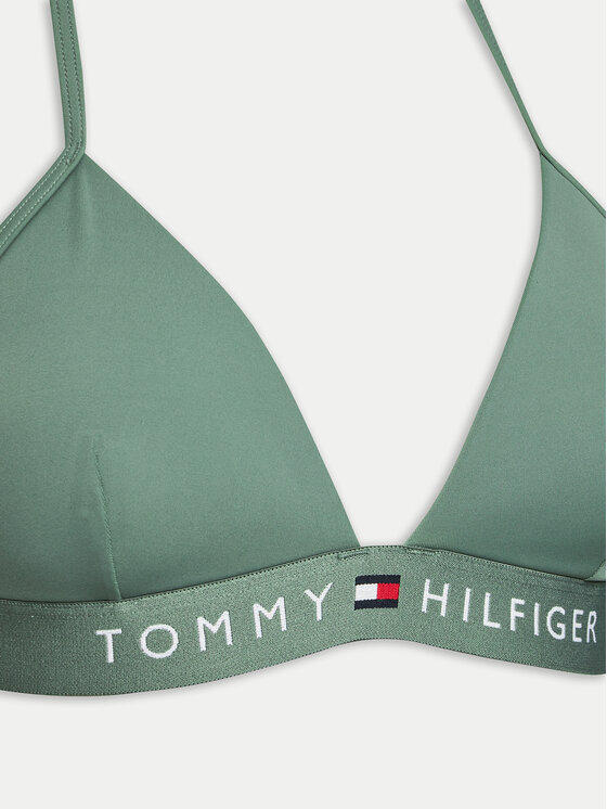 Tommy Hilfiger Tommy Hilfiger Bikinio viršus UW0UW04109 Žalia