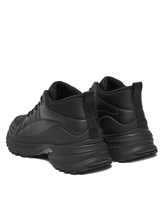 Calvin Klein Calvin Klein Sneakersy Hike Runner Mid Laceup Tech Mix YM0YM01418 Černá