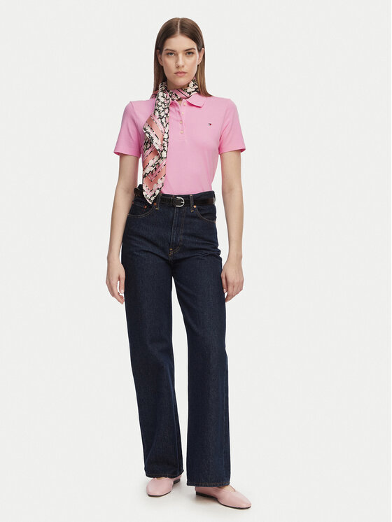 Tommy Hilfiger Tommy Hilfiger Poloshirt 1985 WW0WW43225 Hellrosa Slim Fit