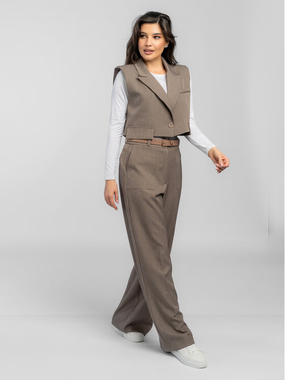 Salme Salme Oblek Elizabeth Béžová Regular Fit