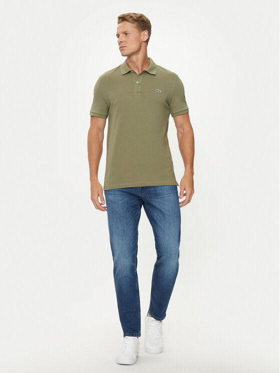 Lacoste Lacoste Polo särk PH4012 Khakivärviline Slim Fit
