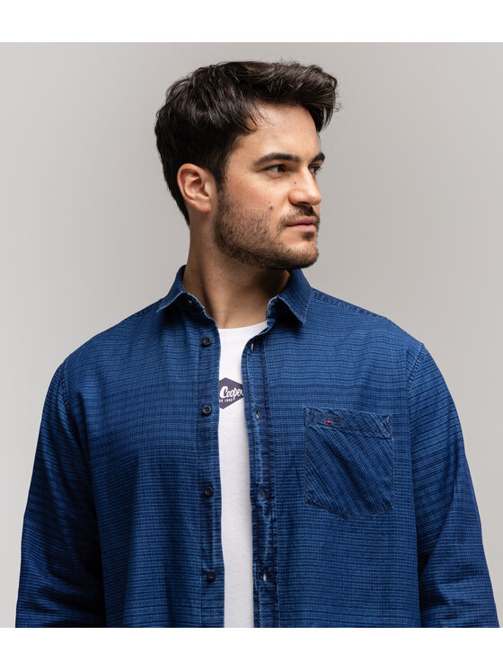 Lee Cooper Lee Cooper Koszula SOREN 5819 Granatowy Comfort Fit