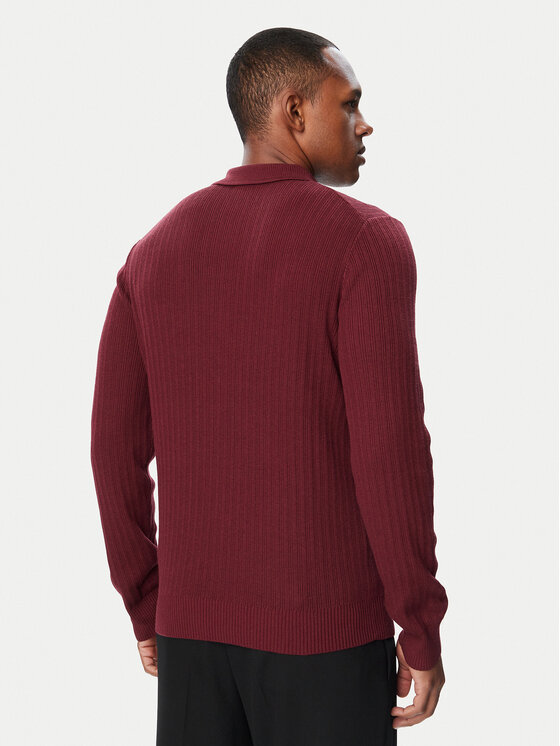 HUGO HUGO Sweter 50570380 Bordowy Regular Fit