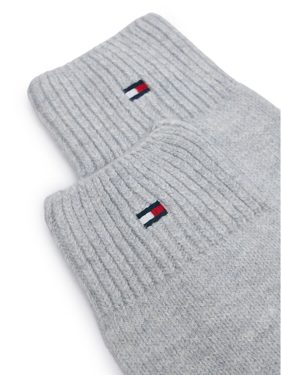 Tommy Hilfiger Tommy Hilfiger Dámské rukavice Flag AW0AW19131 Světle šedá