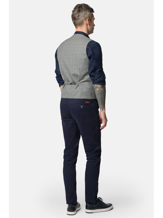 Lancerto Lancerto Kamizelka Calgary KA073123000002 Szary Slim Fit