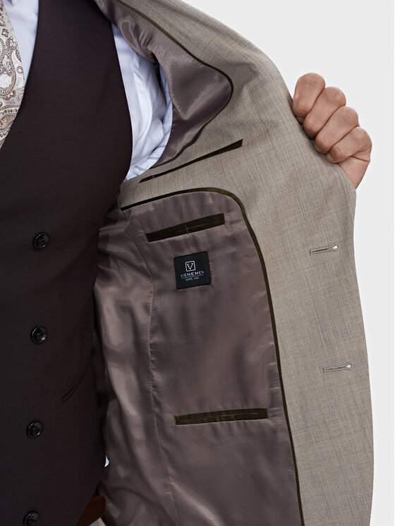 Evenemen Evenemen Garnitur Filadelfia Beżowy Slim Fit