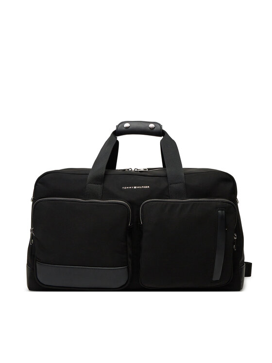 Tommy Hilfiger Taška Th Business Nylon Duffle AM0AM13382 Čierna