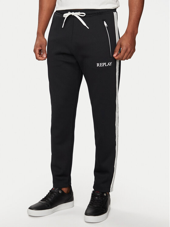 REPLAY Replay Спортивні штани M9987.000.23590 Чорний Regular Fit