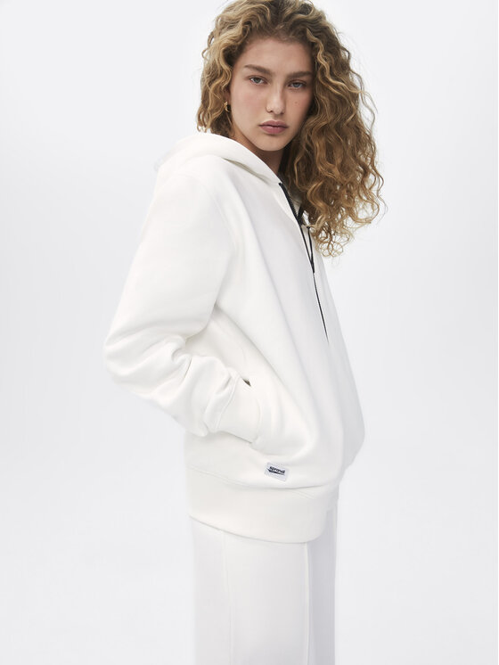 Sprandi Sprandi Bluza SP22-BLDR101 Biały Relaxed Fit